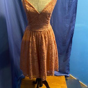 Light pink lace dress